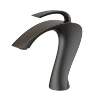 Robinet de lavabo moderne minimaliste en laiton à poser sur le comptoir, avec cartouche céramique, pour eau chaude et froide