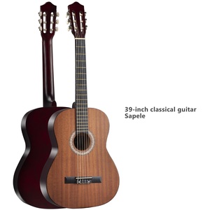 El instrumento de cuerda de guitarra de madera para adultos principiantes de tilo Clásico de 39 pulgadas se puede personalizar - Product Image 4