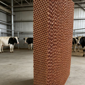 Panneau de refroidissement évaporatif en nid d'abeille en papier kraft pour élevages – Cycle d'évaporation longue durée réduit les temps de remplissage d'eau pour les agriculteurs - Product Image 5