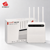 Routeur sans fil 4G LTE Cat 4, 4 ports LAN, 1 port WAN, WiFi 2,4 GHz 802.11b/g/n, double SIM 2FF 4FF, WPS