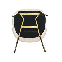 Chaise de salle à manger DLC-R827C moderne simple maison restaurant nordique lumière chaise de luxe chaise en cuir souple dos