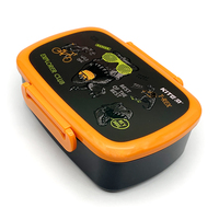 Boîte à bento compartimentée en plastique PP de qualité alimentaire pour enfants, boîte à lunch scolaire à vendre