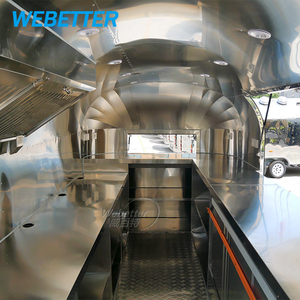 Webetter Rimorchio Mobile per Cibo in Acciaio Inox Completamente Attrezzato, Furgone per Cibo Mobile con Cucina Completa - Product Image 6