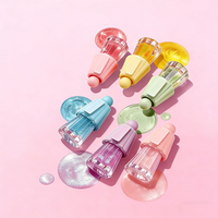 Gloss à lèvres liquide végétalien transparent brillant à paillettes effet cristal, haute pigmentation, hydratant, personnalisable avec logo OEM, vente en gros