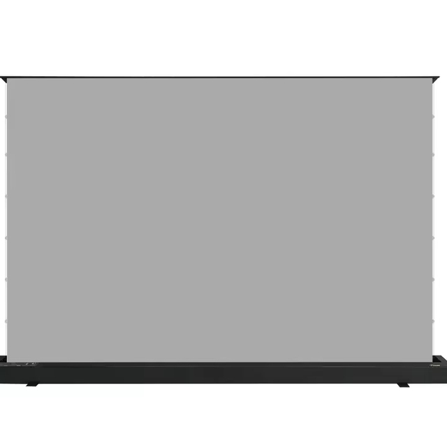100Inch 16:9 Home Motorized Theater Electric Portable Projection Screen 4K HD ALR Black Crystal Floor Rising Projector Screen