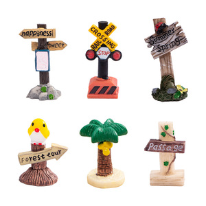 ป้ายบอกทางขนาดเล็กและป้ายจราจรเรซิ่น Dp Craft สำหรับตกแต่งภูมิทัศน์ด้วยมอส ตกแต่งสวนในร่มและกลางแจ้ง - Product Image 5