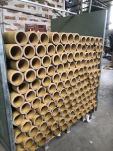 Tube en carton robuste 77 x 12T x 1000 mm avec embouts métalliques, noyau en papier kraft industriel pour l'enroulement de tapis et de tissus, usage global - Product Image 4