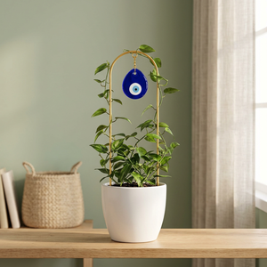 Support de treillis pour plantes en métal doré, arche de 15,7 pouces pour plantes en pot - Product Image 5