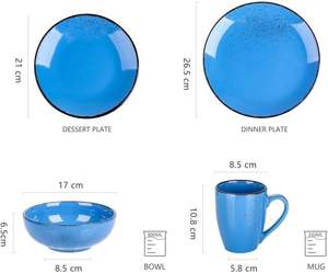 <span class=keywords><strong>Service</strong></span> de table mat Bambus, <span class=keywords><strong>service</strong></span> de table multicolore, <span class=keywords><strong>vaisselle</strong></span> en céramique de 16 pièces, <span class=keywords><strong>vaisselle</strong></span> en grès - Product Image 6