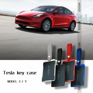 Étui à clé de voiture en alliage de Zinc pour <span class=keywords><strong>Tesla</strong></span> modèle <span class=keywords><strong>3</strong></span> Y porte-clés NFC porte-carte porte-clés étui à carte télécommande accessoires de Protection - Product Image 2