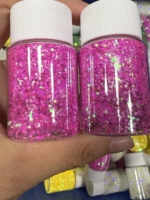 Polvere Glitter Iridescente Aurora in PET, Fiocchi Perlanti per Nail Art, Decorazioni Fai-da-Te in Silicone, Vendita all'Ingrosso