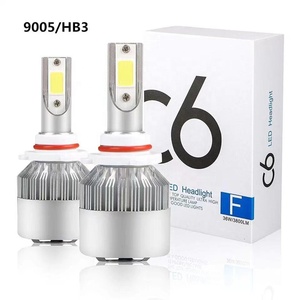 ไฟหน้ารถยนต์ LED C6 ขายส่งจากโรงงาน รุ่น H4 COB สปอตไลท์ ไฟสูงและไฟต่ำ อุปกรณ์เสริม 9006 9007 9012 H1 H4 H7 H8 H9 H11 - Product Image 1