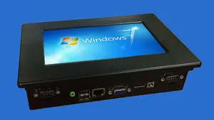 Gömülü 7 Inç Bay Trail J1900 Quad Core Endüstriyel Fansız Dokunmatik Ekran Bilgisayar All In One PC