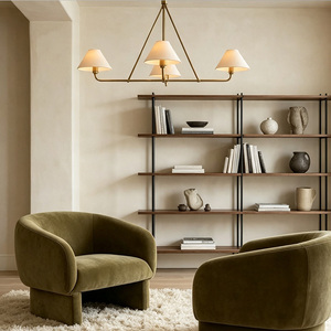 Modern Black Iron Chandelier Lighting 4 <b>Light</b> Vintage Pendant <b>Light</b> Fixture for <b>Dining</b> Room Living Room Restaurant - Product Image 5