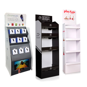 Giá Trưng Bày Các Tông In Logo Theo Yêu Cầu Đơn Vị Đứng Sàn Các Tông Giá Kệ Giấy Để Trưng Bày Sản Phẩm Điện Tử - Product Image 2