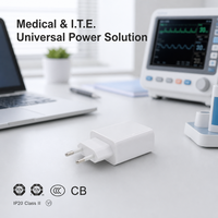 Adaptateur secteur mural efficace US EU UK 5V 1500mA 2A avec ports USB-A/USB-C 10W 15W pour électrocardiographe médical domestique