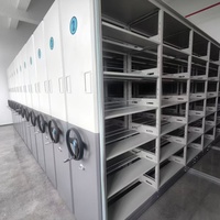 Archivador Móvil Inteligente Ajustable Moderno con Cerradura Eléctrica/Manual Inteligente, Sistema de Archivo Comercial de Acero/Metal