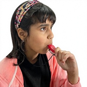 Herramienta Oral en Forma de Diamante Rojo con Superficie Texturizada para Terapia de Fortalecimiento de Mandíbula, Uso Doméstico y Hospitalario - Product Image 2