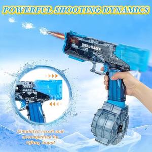 定制新款闪光自动强力水枪射手喷枪带互动照明电动水枪玩具 - Product Image 6