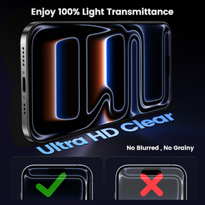 Protection d'écran personnalisée OEM en verre trempé 9H, kit d'installation, nouveau design, boîte magique anti-poussière pour iPhone 11-18 Pro Max <span class=keywords><strong>DUO</strong></span> - Product Image 5