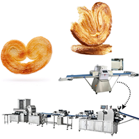 Nouvelle Ligne de Production Entièrement Automatique de Pâtisseries Palmiers Palmeras, Machine à Fabriquer des Oreilles d'Éléphant et des Biscuits pour Usine