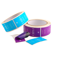 Étiquettes holographiques personnalisées pour flacons en verre de 2 ml, 3 ml, 5 ml, 10 ml, autocollants pour emballages, étiquettes imperméables pour flacons de cosmétiques
