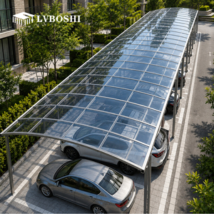 Cochera de Policarbonato Moderna y Sencilla para las Cuatro Estaciones, Hecha a Medida, con Estructura de Aluminio para Estacionamiento al Aire Libre - Product Image 5