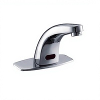 Robinet à capteur de mouvement à arrêt automatique DFS au design moderne, à montage sur plan, pour la prévention des infections en milieu médical et de construction, monotrou