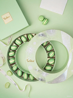 Sunshine Vente en gros de luxe de haute qualité papier Macaron emballage alimentaire boîte-cadeau avec logo personnalisé imprimé rond papier boîtes tubulaires