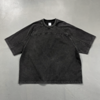 Kaos Raglan Lengan Pendek Oversize Streetwear Custom Batik Acid Washed 100% Katun Berat 285GSM Tersedia