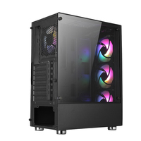 AntarcChill con Doble Cristal en la Parte Delantera e Izquierda, Chasis de PC de Alta Calidad para Gamers