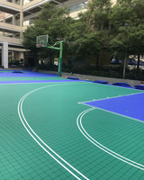 Nouvelles tuiles de terrain de sport à haute adaptabilité en Chine pour le basket-ball