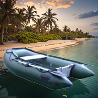 Bateau à réaction gonflable à la recherche de sensations fortes avec moteur puissant et coque en PVC aérodynamique promenades stables et exaltantes sur les rivières des lacs