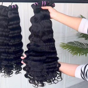 Lots de Cheveux Humains Vierges Naturels Ondulés et Mouillés du Cambodge – Vente en Gros - Product Image 1