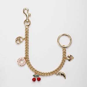 EDGE Porte-clés mignon personnalisé en forme de fruit avec mousqueton doré, pendentif cerise et étoile de mer, accessoire de mode pour sac à main, cadeau pour femme - Product Image 3