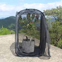 En gros Pliable Transparent En Plastique Pliable Pliable Filet Maille Popup Élevage Terrerium Papillon Habitat Insecte Cage