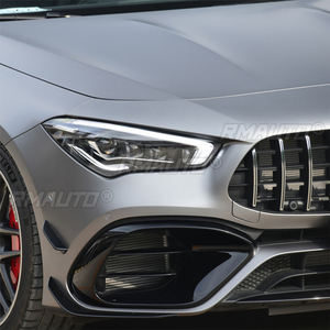 Cubierta de rejilla para faros antiniebla delanteros de coche, color negro brillante, para Mercedes-Benz W118 C118 CLA45 CLA200 250 AMG 2020-2021, estilo de coche - Product Image 4