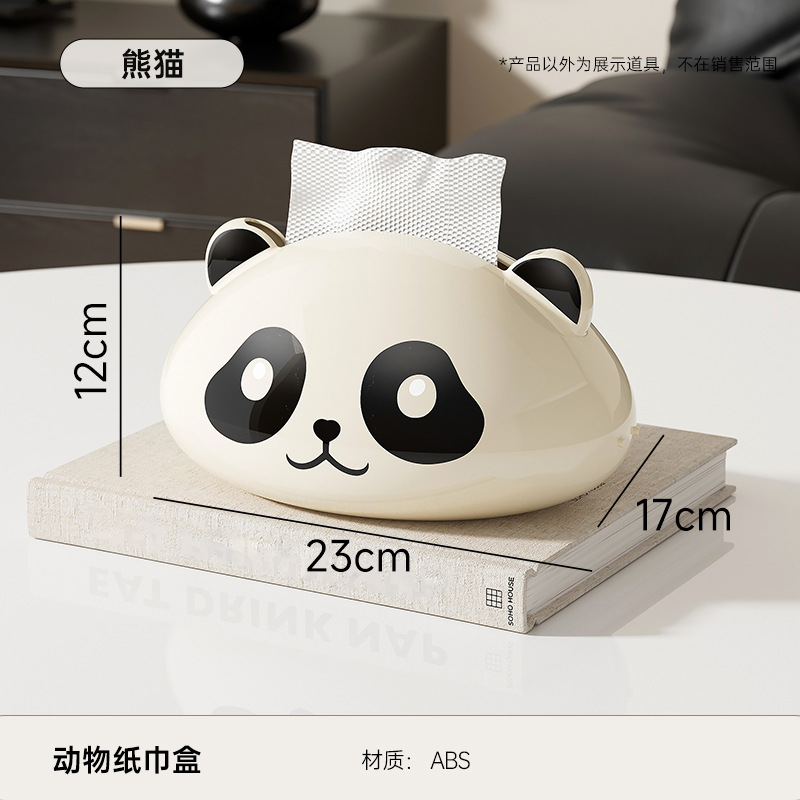 Panda-themed tissue box