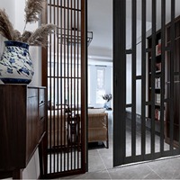 Accueil Porte de séparation Porte coulissante pliante en cristal de luxe Balcon Salon Moderne Simple Porte pliante