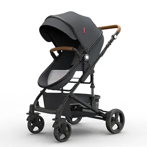 安全和现代设计铝管高景观婴儿推车