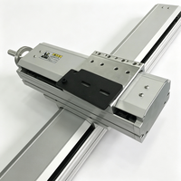 Glissière linéaire à vis à billes 120 mm, module en aluminium semi-fermé, actionneur linéaire à charge lourde pour table XY de routeur CNC et portique
