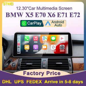 STWEI Prix d'usine 12,3 pouces DSP Carplay 4G Android14 GPS Stéréo Multimédia Radio Bluetooth BMW X5 E70 X6 E71 - Product Image 5