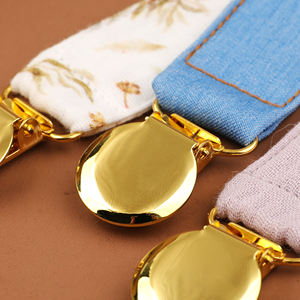 Cadena de Chupete de Tela de Pana de Algodón, Correa para Chupete, Soporte para Chupete, Libre de BPA, Mordedor para Bebé, Anti-Caída, Clip para Chupete, Productos para Bebés - Product Image 5