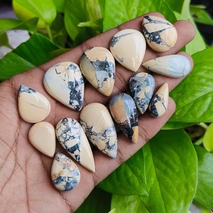Lot de cabochons en jaspe Maligano naturel 275 carats, pierres précieuses de formes variées, fournisseur en gros, fabricant Inde - Product Image 2