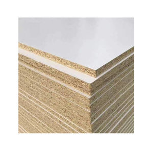 Tablero de partículas de grano de madera con cara de melamina blanca de China, <span class=keywords><strong>aglomerado</strong></span> de melamina de 15mm y 18mm - Product Image 1