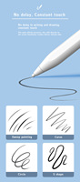 Stylet universel intelligent pour dessin actif, pointe en fibres fines, recharge USB Type-C, corps en aluminium, pour Android capacitif