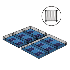 Personalizado PE plástico recubierto de acero galvanizado pickleball barrera interior y exterior pickleball cercado - Product Image 1