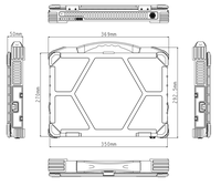 CPU embarqué de 14e génération Ultra 7 165H IP65 étanche 15.6 pouces robuste ordinateur portable prend en charge les cartes graphiques Stock disponible