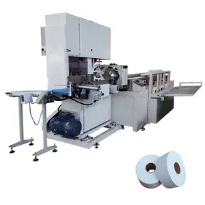 Automatische maxi roll papier band sah schneiden maschine