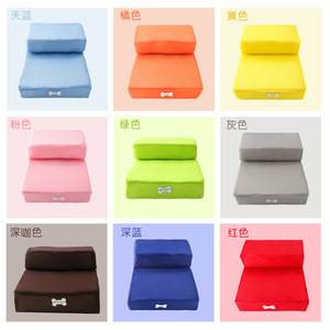 Escaleras plegables para perros, escalones de malla para mascotas, tapete de espuma, escalera de escalada, extraíble, lavable, para perros, rectangular, de color sólido - Product Image 2